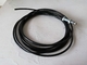 Lina powlekana tworzywem sztucznym, czarny kabel do siłowni domowej z zewnętrzną średnicą 6,5 mm