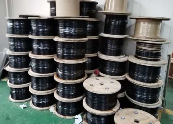 Czarny gym Wire Rope Trwały skuteczny do treningu siłowego 5MM / 6MM / 6.5MM