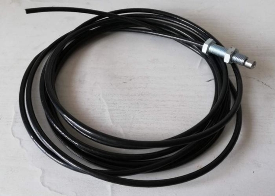 Lina powlekana tworzywem sztucznym, czarny kabel do siłowni domowej z zewnętrzną średnicą 6,5 mm