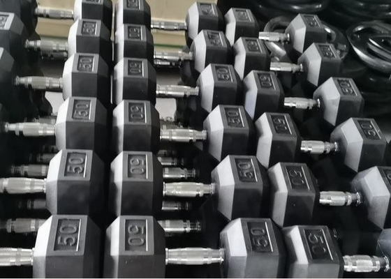 Strona główna Gumowe hantle sześciokątne 2 szt. 10LB Antypoślizgowe ergonomiczne obciążniki ręczne dla mięśni
